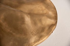 "Tree" Brass Sculpture Table, Handcrafted In Italy, with Glass Top