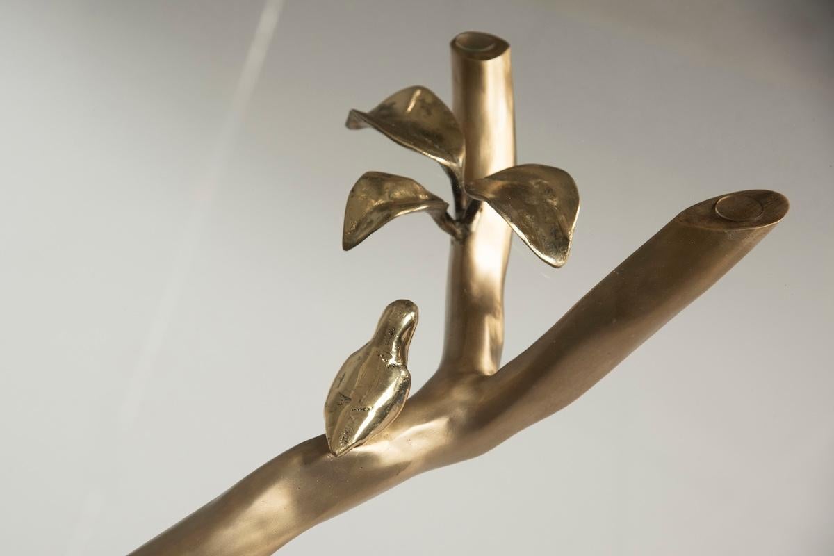 table sculpture en laiton 