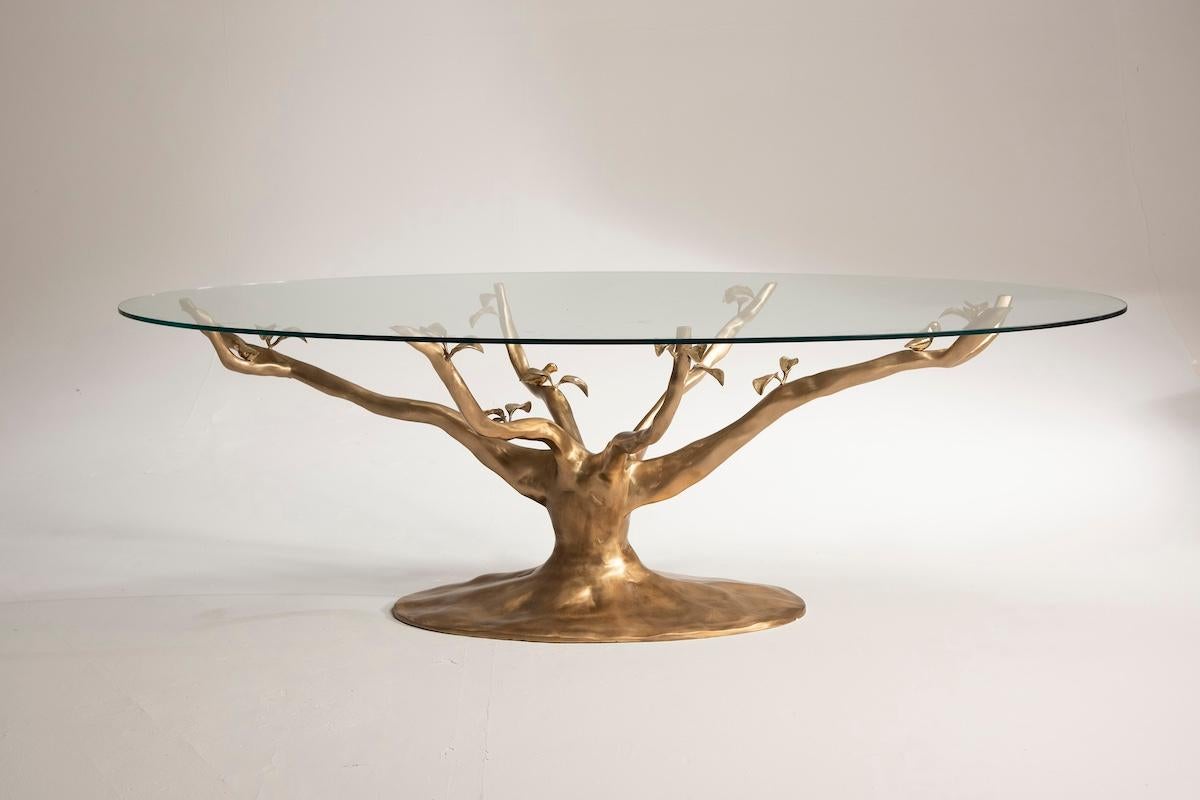 table sculpture en laiton 