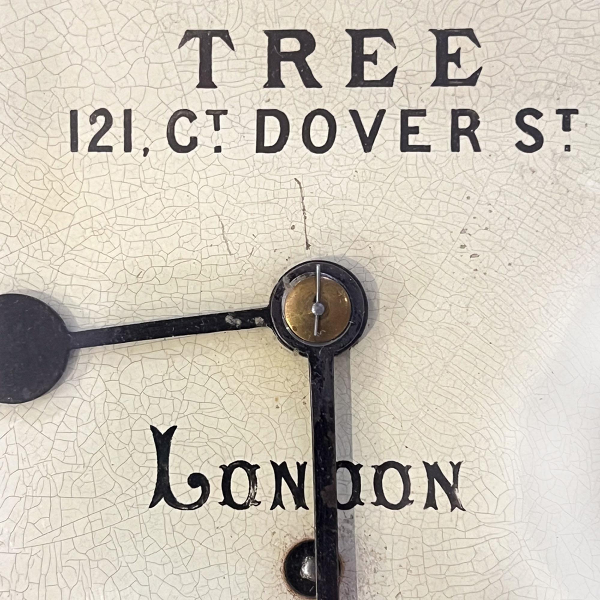 Victorian 'Tree, Dover Street, London' 19th Century Wall Clock For Sale