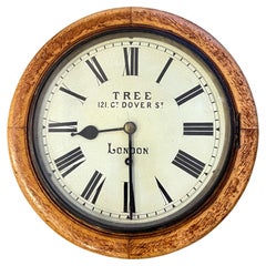 'Tree, Dover Street, London' 19th Century Wall Clock