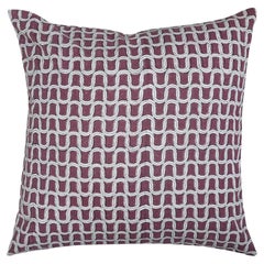 Tree Full of Parrots Plum Cushion Cover 18"x18", Viya By Vikram Goyal