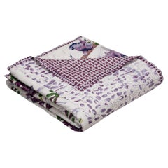 Tree Full of Parrots Plum King Size Quilt, Viya By Vikram Goyal