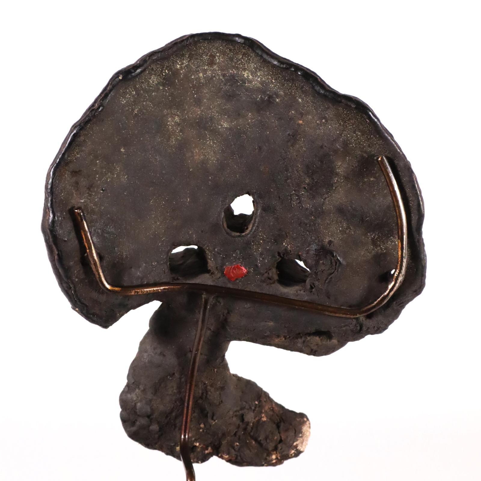 20th Century Dry tree Fungus Lingzhi Mask of Ganesha North India Himalayas Nepal Tibetan Art For Sale