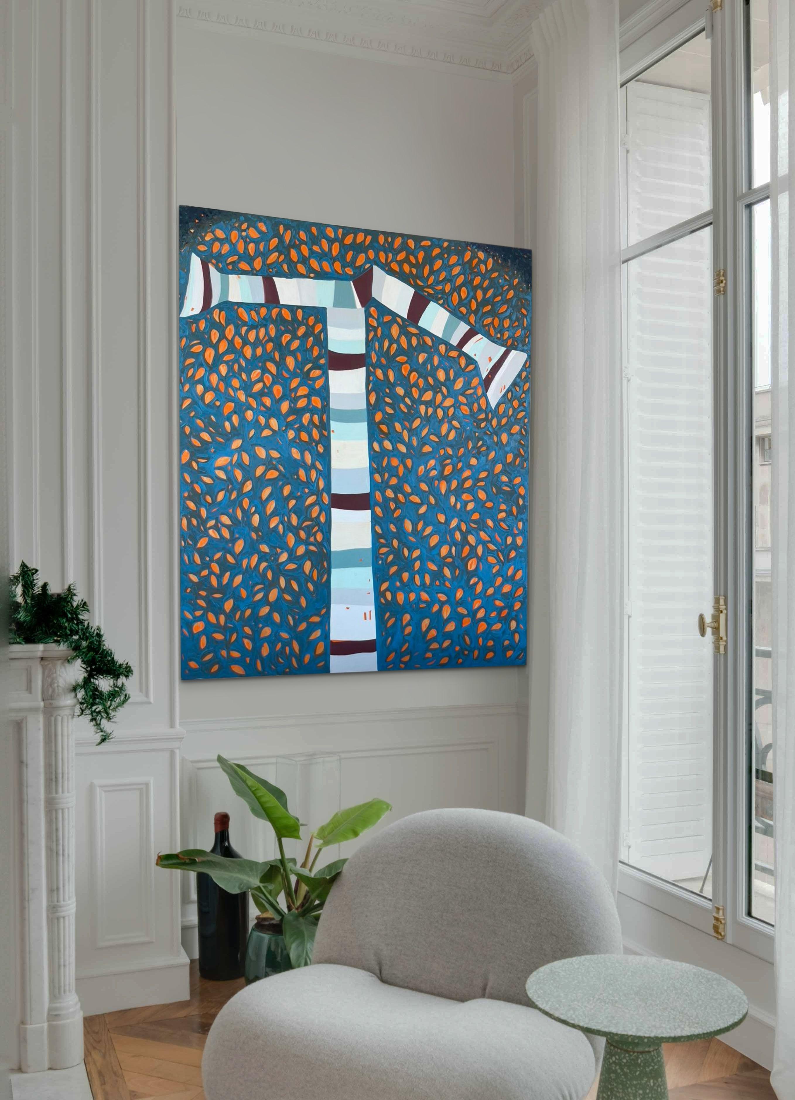Zeitgenössisches abstrakt-expressionistisches Ölgemälde „Tree I“ im Zustand „Hervorragend“ im Angebot in Haverhill, MA