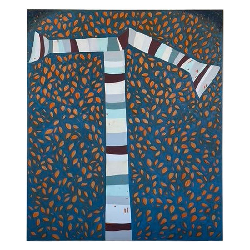 "Tree I" Contemporary Abstract Expressionist Oil Painting