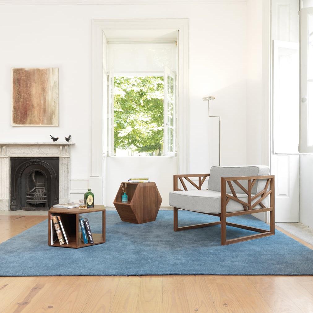 Loungesessel in Baumform mit Struktur aus Massivholz im Angebot 2