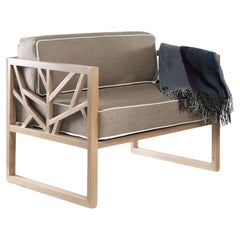Tree Lounge Chair In Solid Wood Structure
