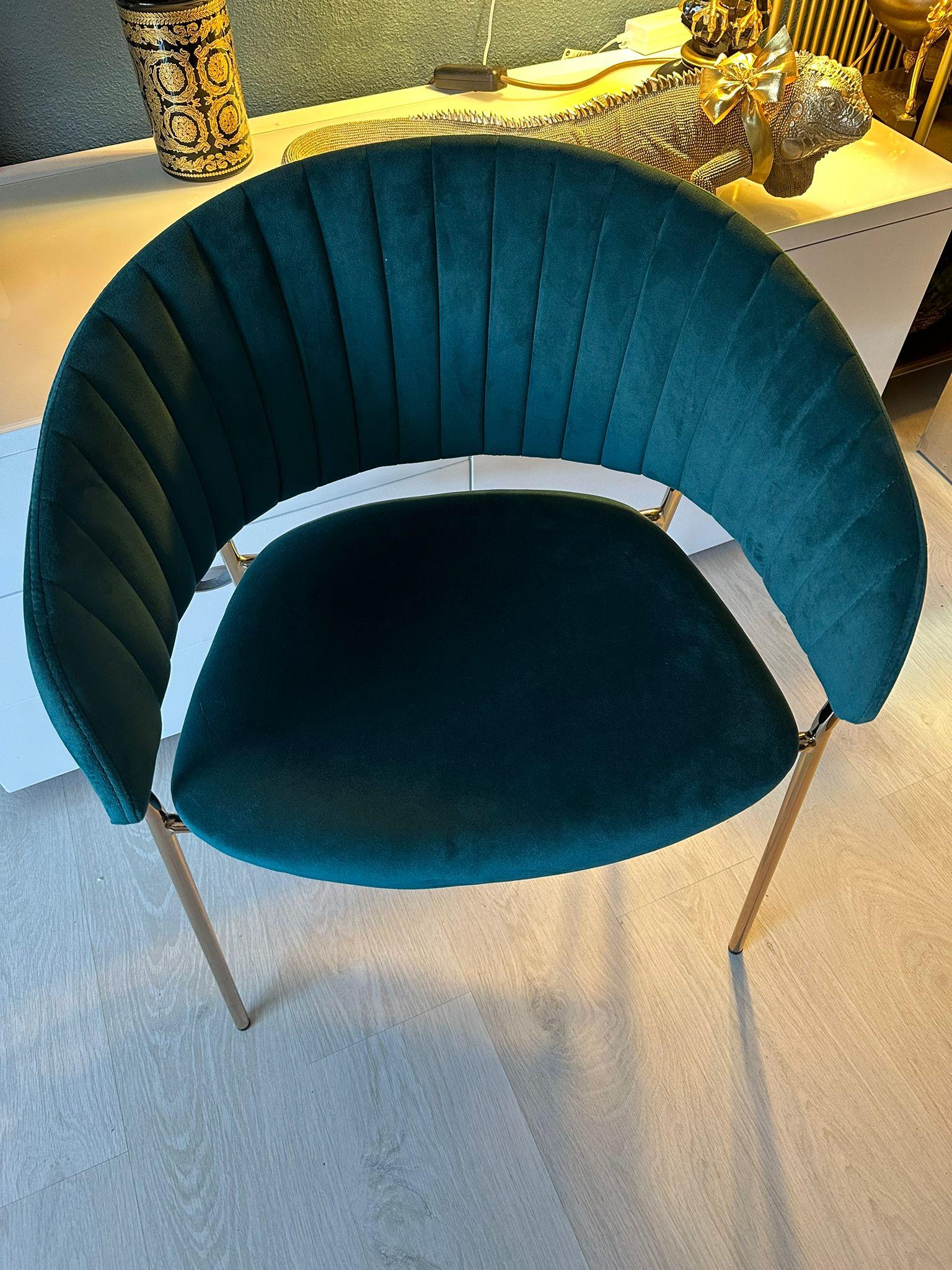Neue spanische Stühle in Blau „Pavo Real“ mit Baummuster (Spanisch) im Angebot