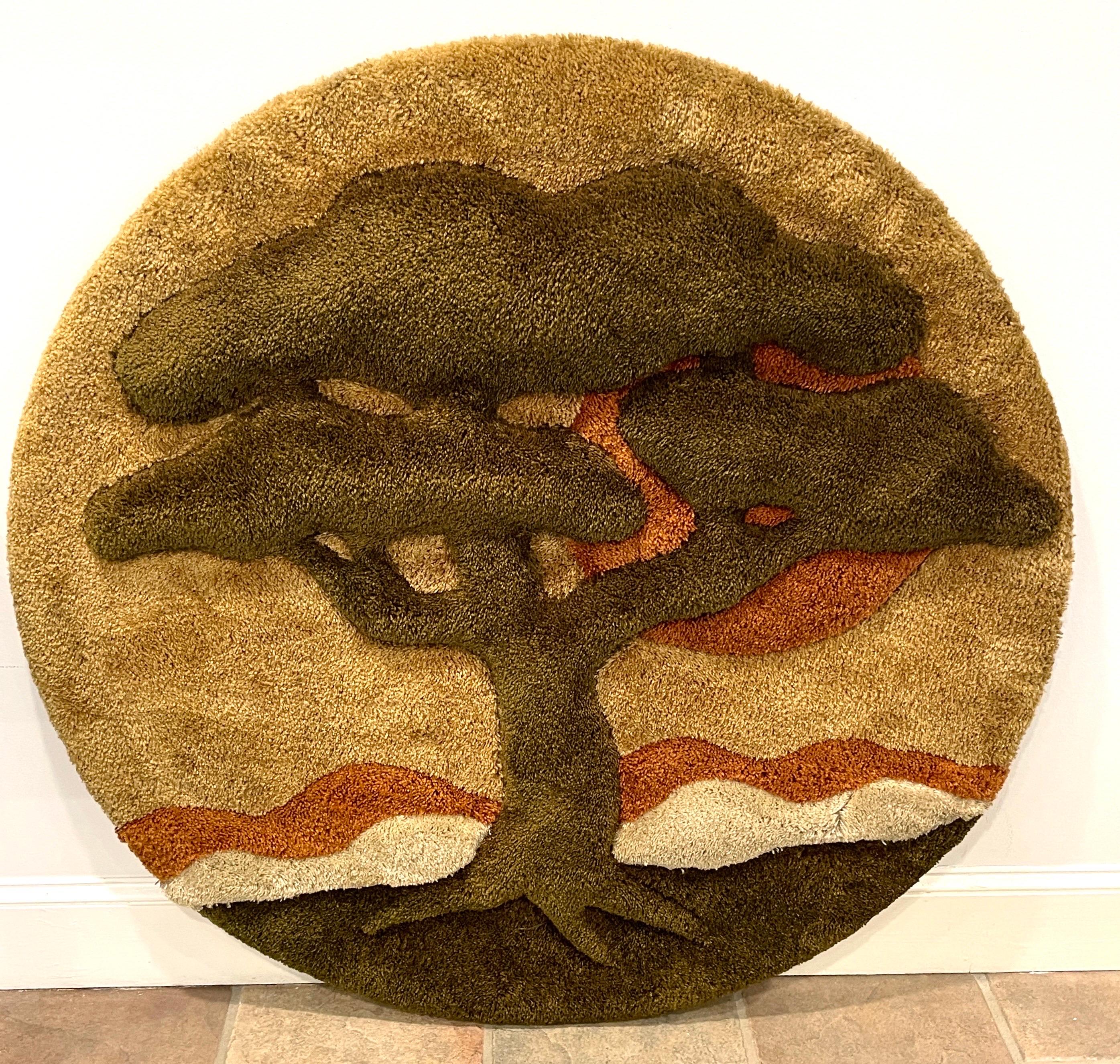 American Tree of Life 1970’s Fiber Art Wall Sculpture