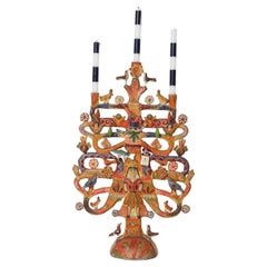 Tree of Life Candelabra by Aurelio Flores, 1960s