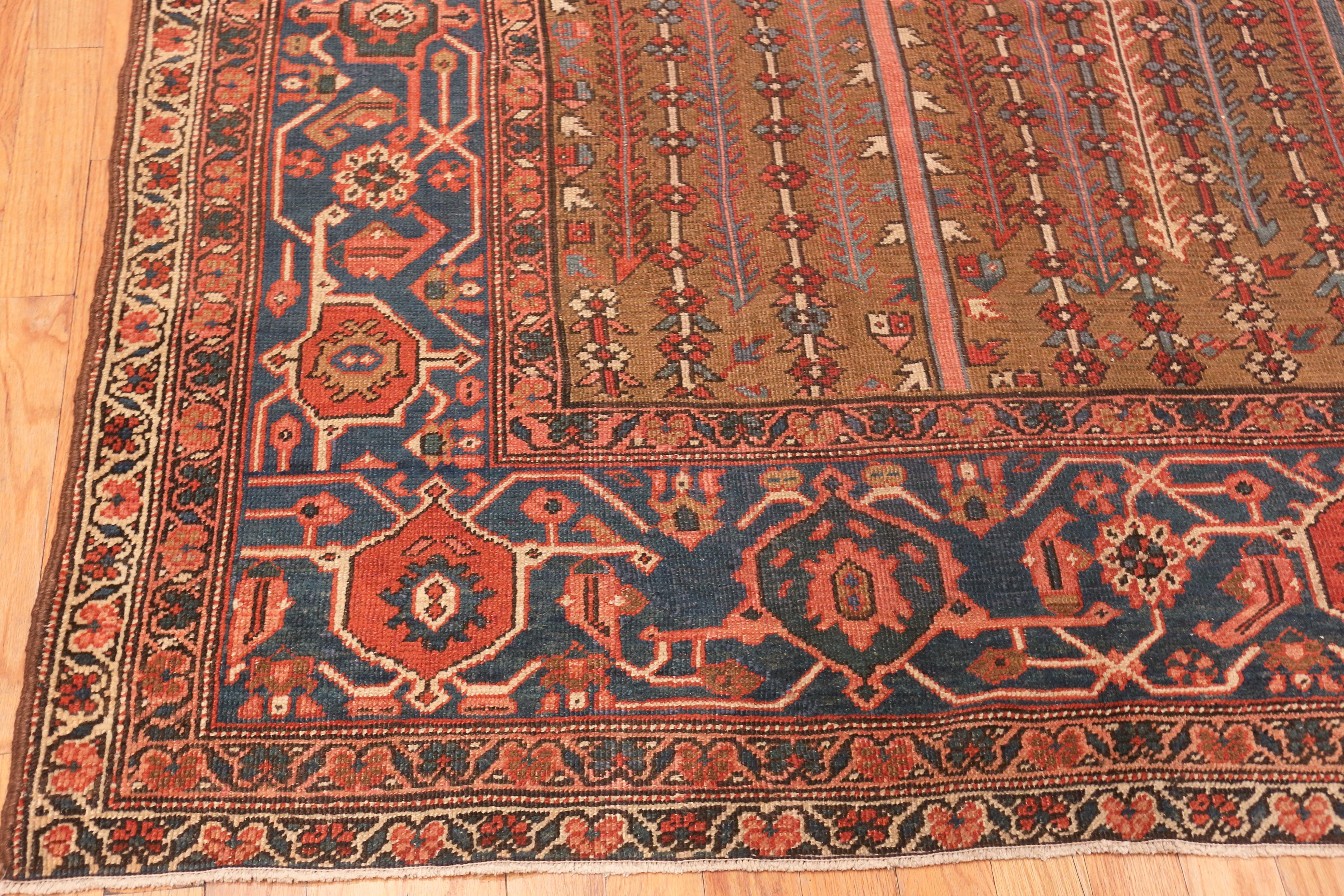 Wool Antique Persian Bakshaish Rug. 9 ft 1 in x 12 ft For Sale