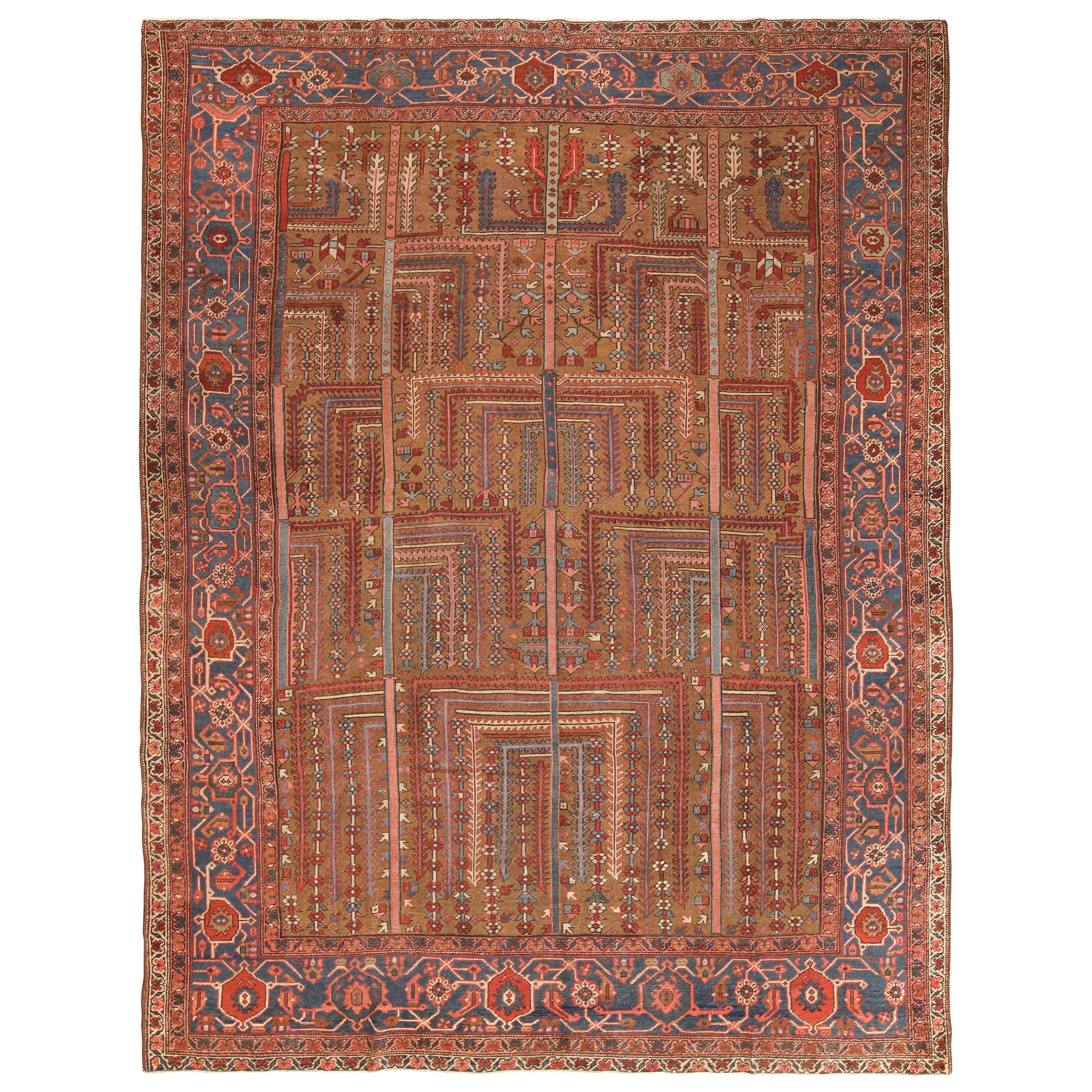 Nazmiyal Collection Antique Persian Bakshaish Rug. 9 ft 1 in x 12 ft