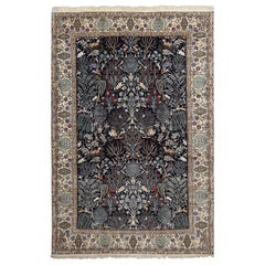 Tree of Life Design Vintage Nain Persian Rug. Size: 6 ft 7 in x 10 ft 