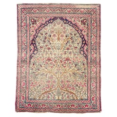 Tree of Life Kerman Lavar Rug Mat, c. 1920's