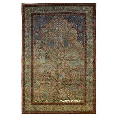"Tree of Life" Large Antique Persian Kerman