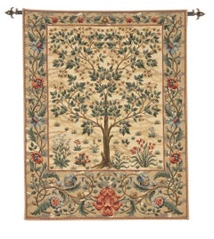 Tree of Life Loom Woven Tapestry - Light - 5'11" 4'8"
