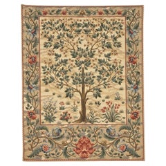 Tree of Life Loom Woven Tapestry - Light - 5'11" 4'8"