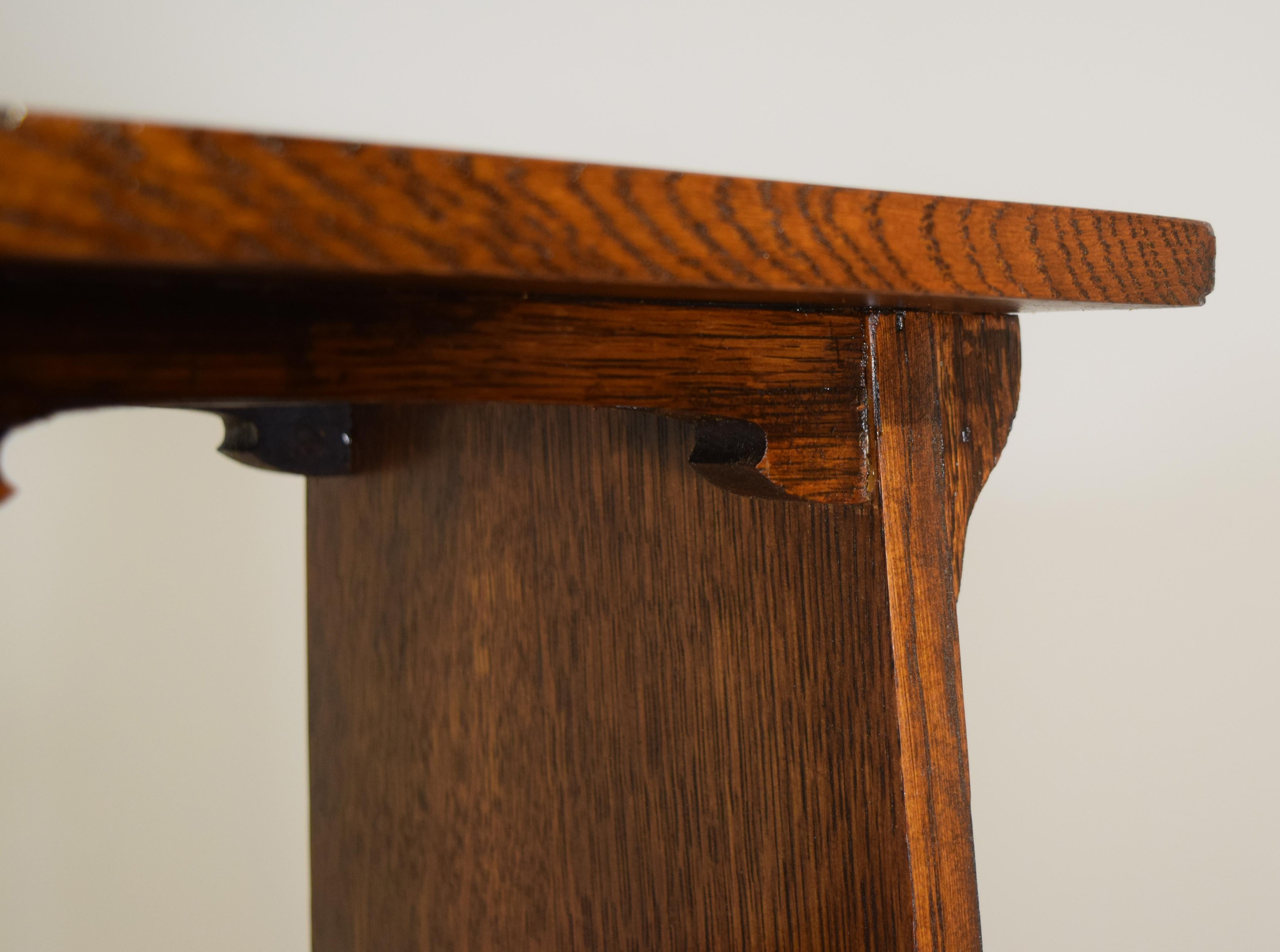 Oak Tree of Life Magazine stand by Gustav Stickley