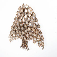 Tree of Life Wall Sculpture in Patinated Metal Mexico, 1960s