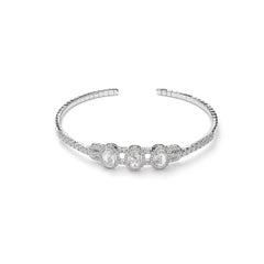 Tree Oval Rose Cut Diamond Bangle