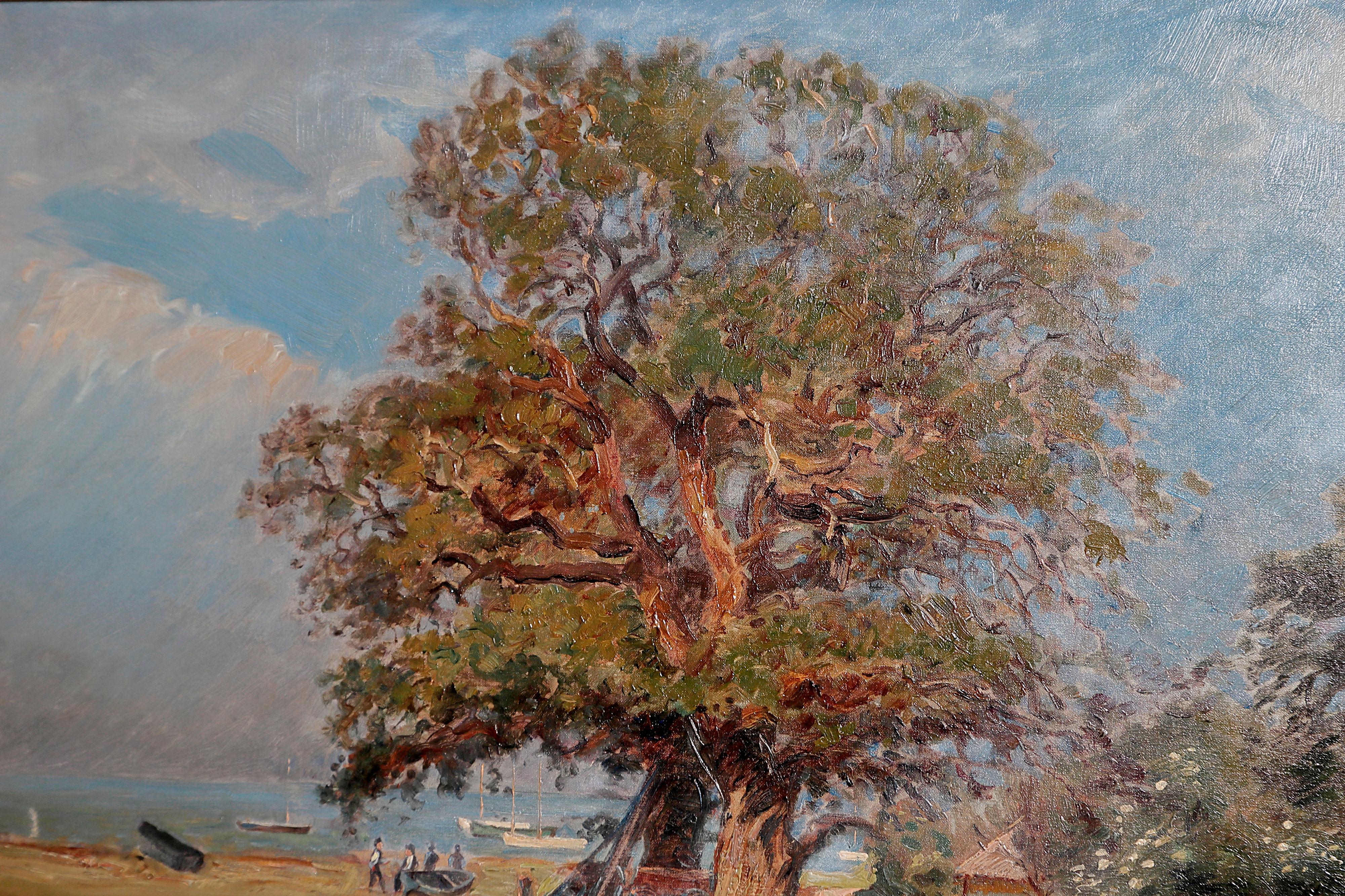 Other Framed Landscape Painting by Danish Landscape Painter Viggo Langer (1860-1942)