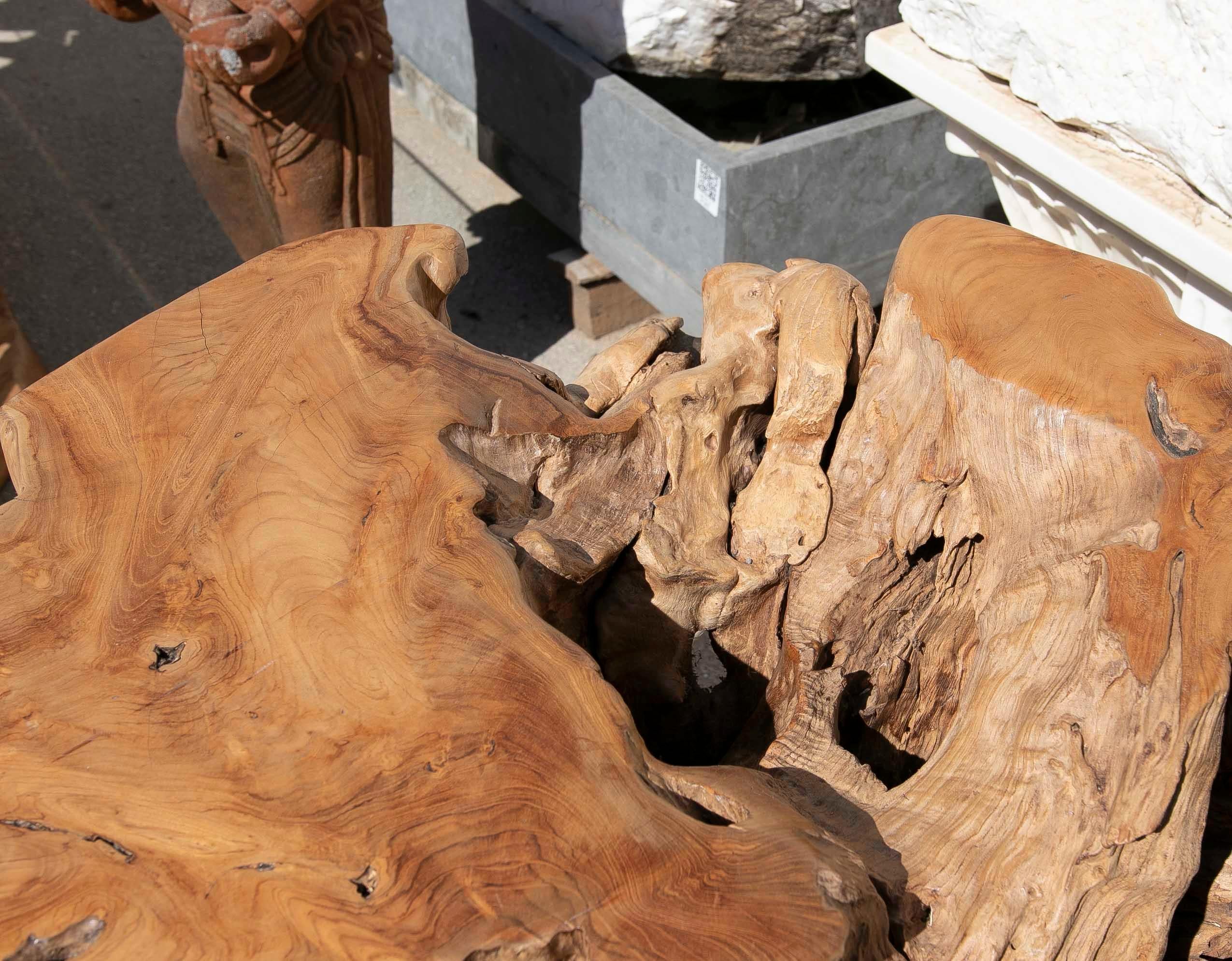 Base de table en bois Tree Root en vente 11