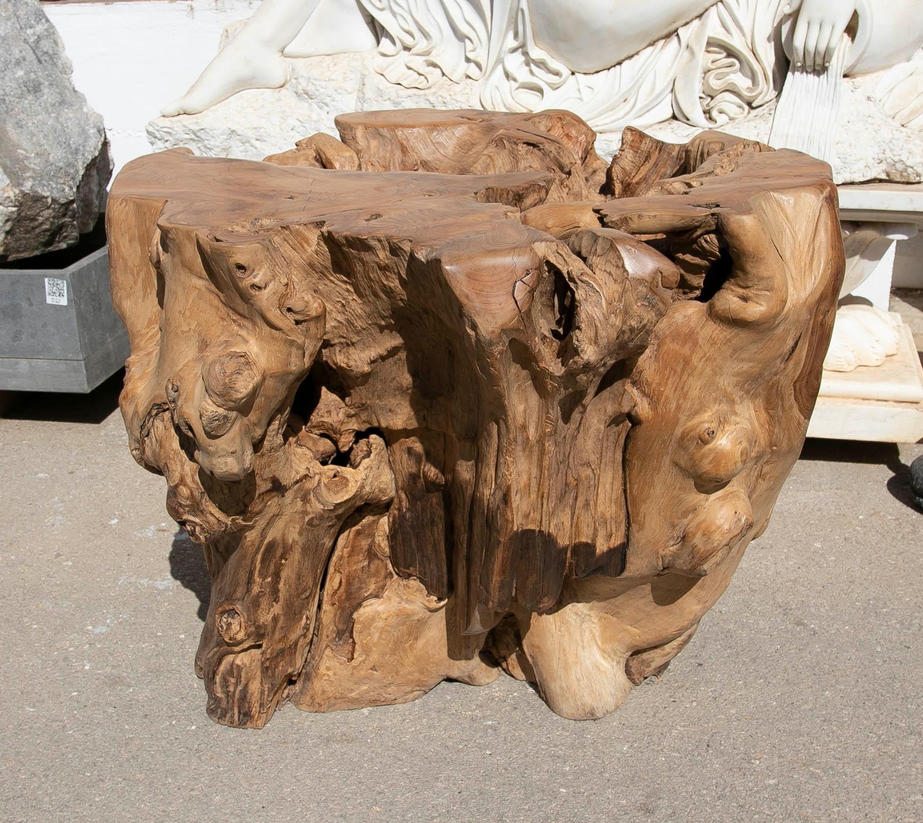 Base de table en bois Tree Root en vente 13