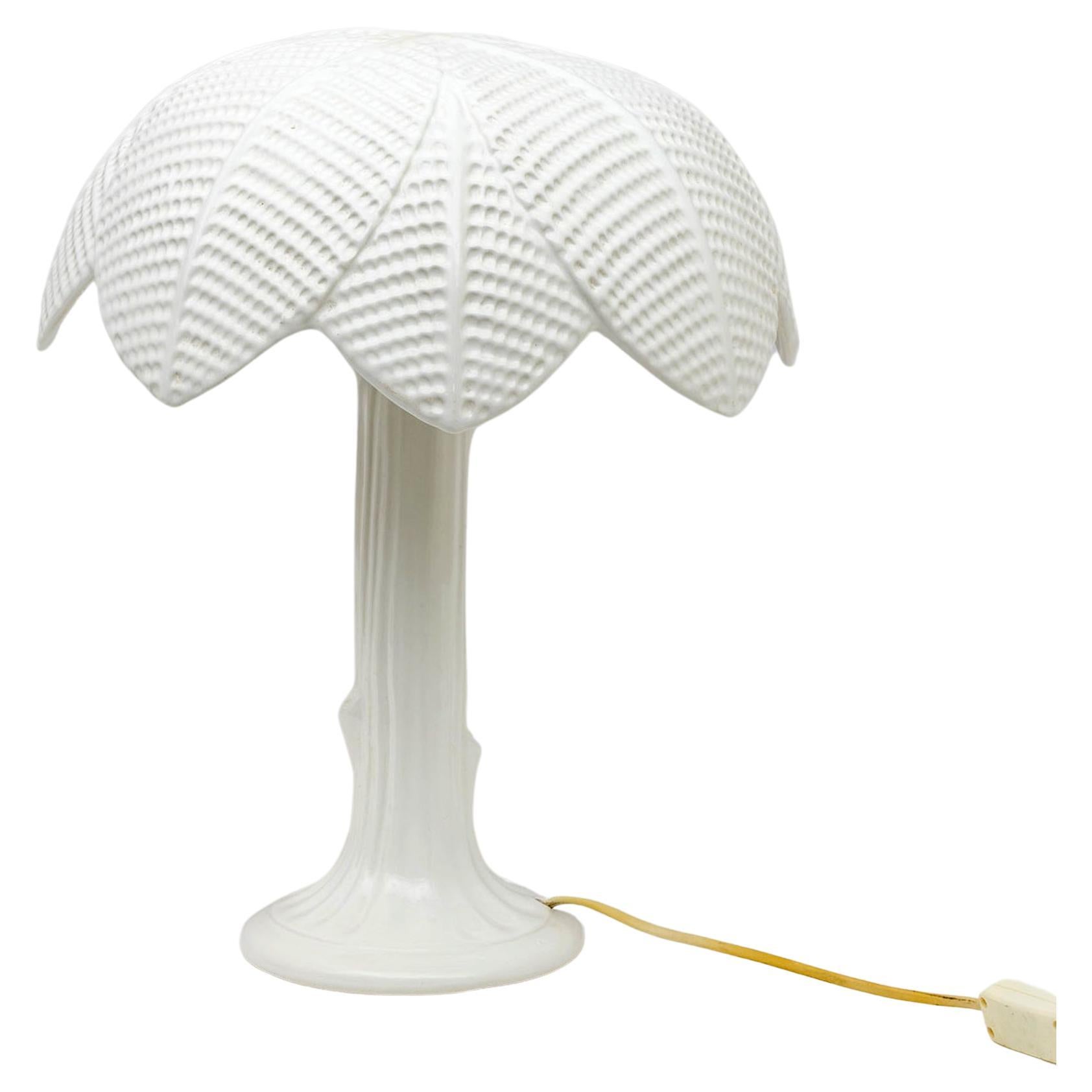 Tree-shaped Table Lamp by Tommaso Barbi for B Ceramica, 1970s For Sale