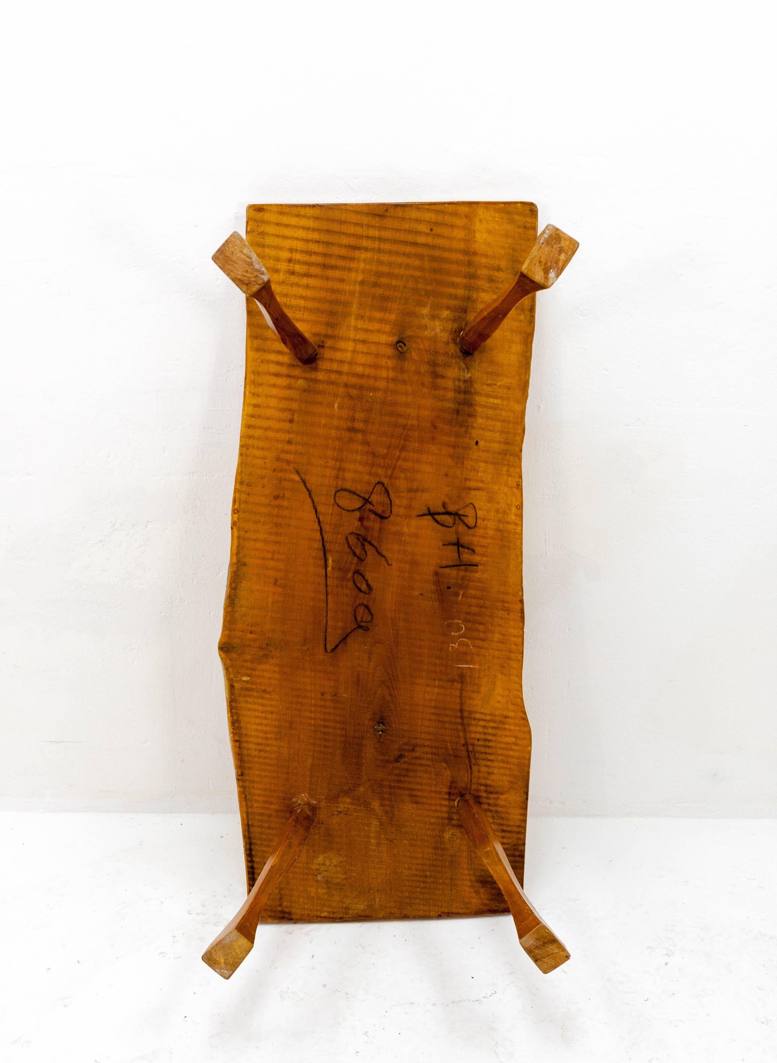 Mid-20th Century Tree Slab Coffee Table, 1960s For Sale