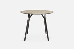 Tree Small Beige Black Dining Table by Elisabeth Hertzfeld