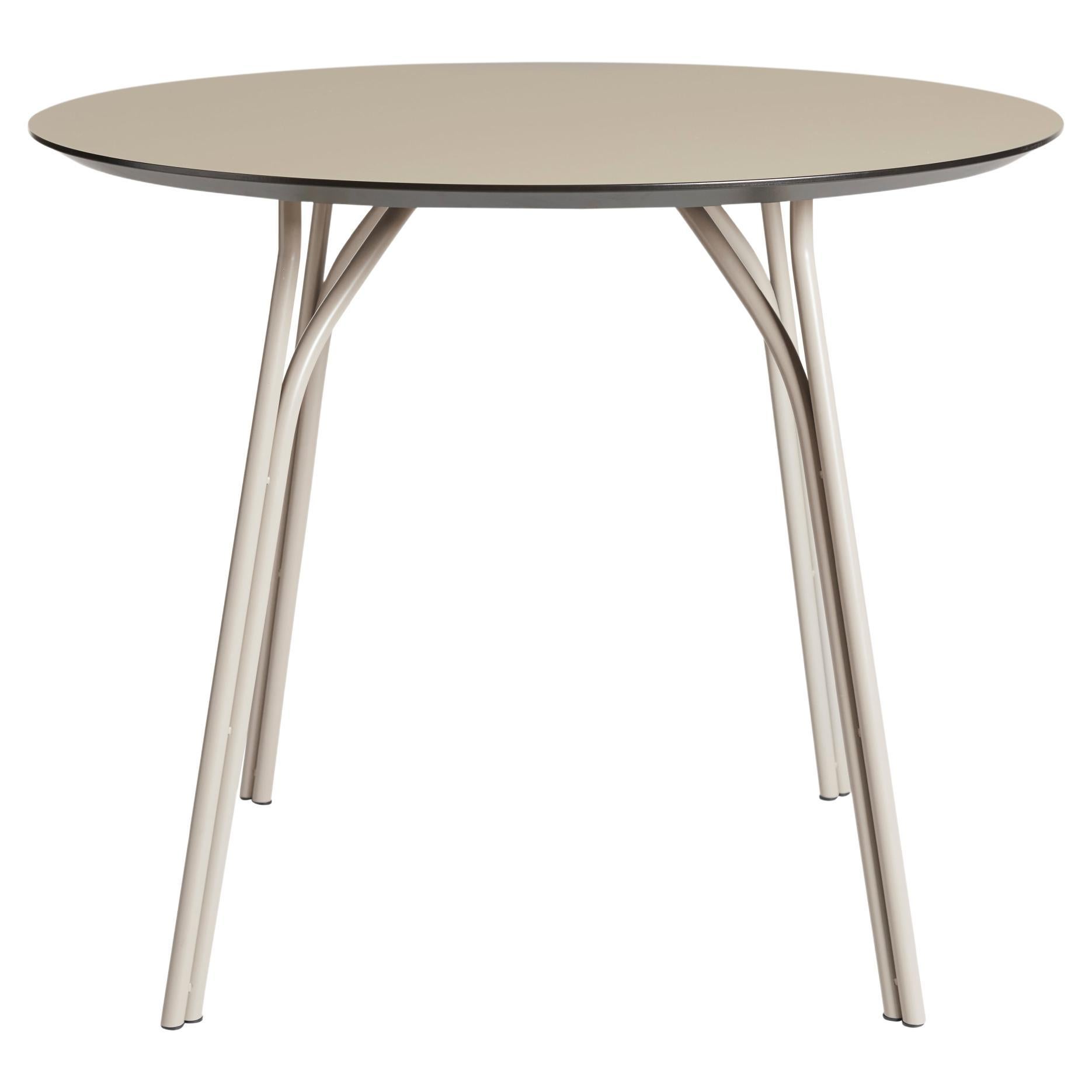 Tree Small Beige Dining Table by Elisabeth Hertzfeld For Sale