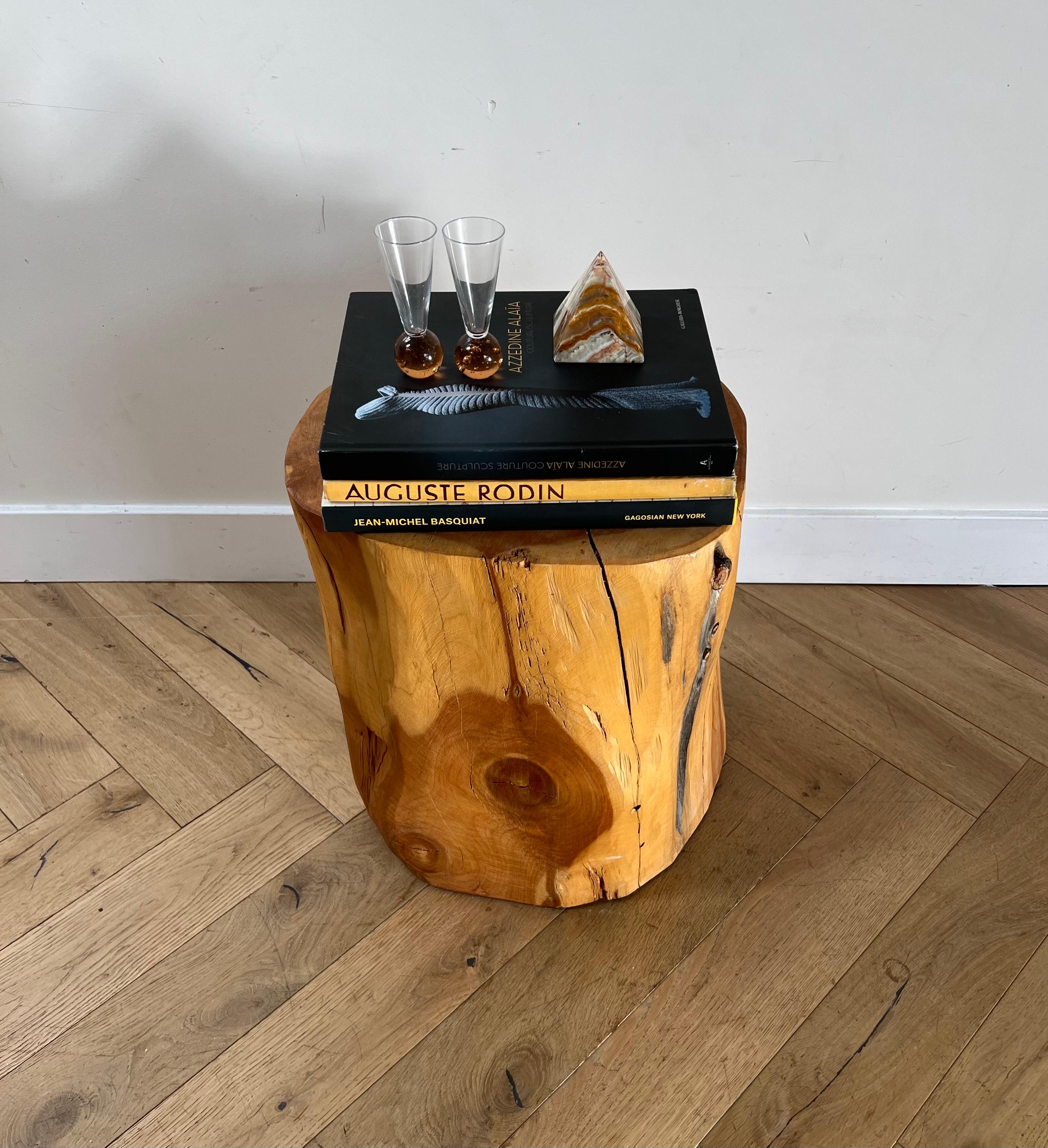 Tree Stump Side Table, 21st Century For Sale 1