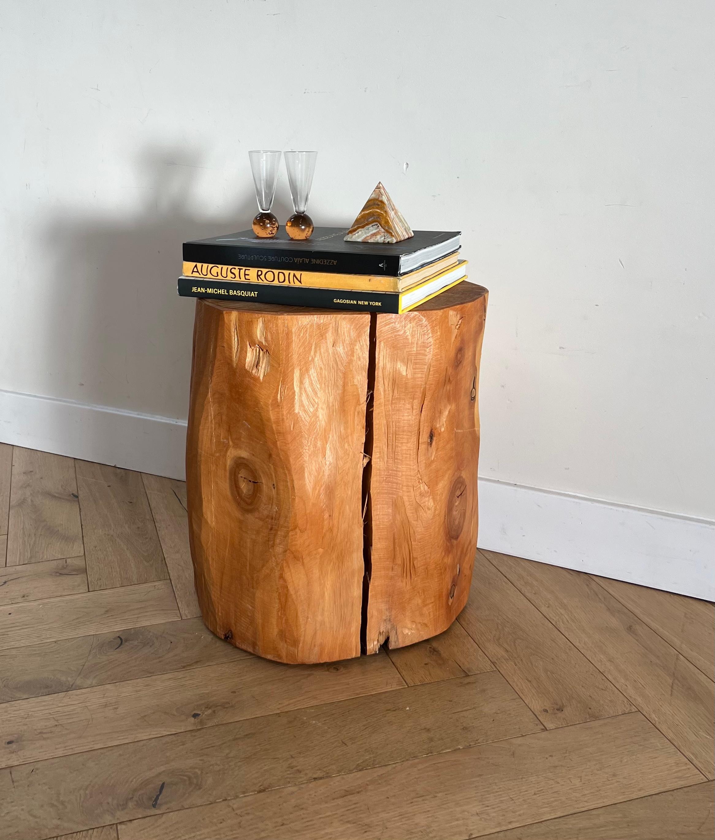 Tree Stump Side Table, 21st Century For Sale 2