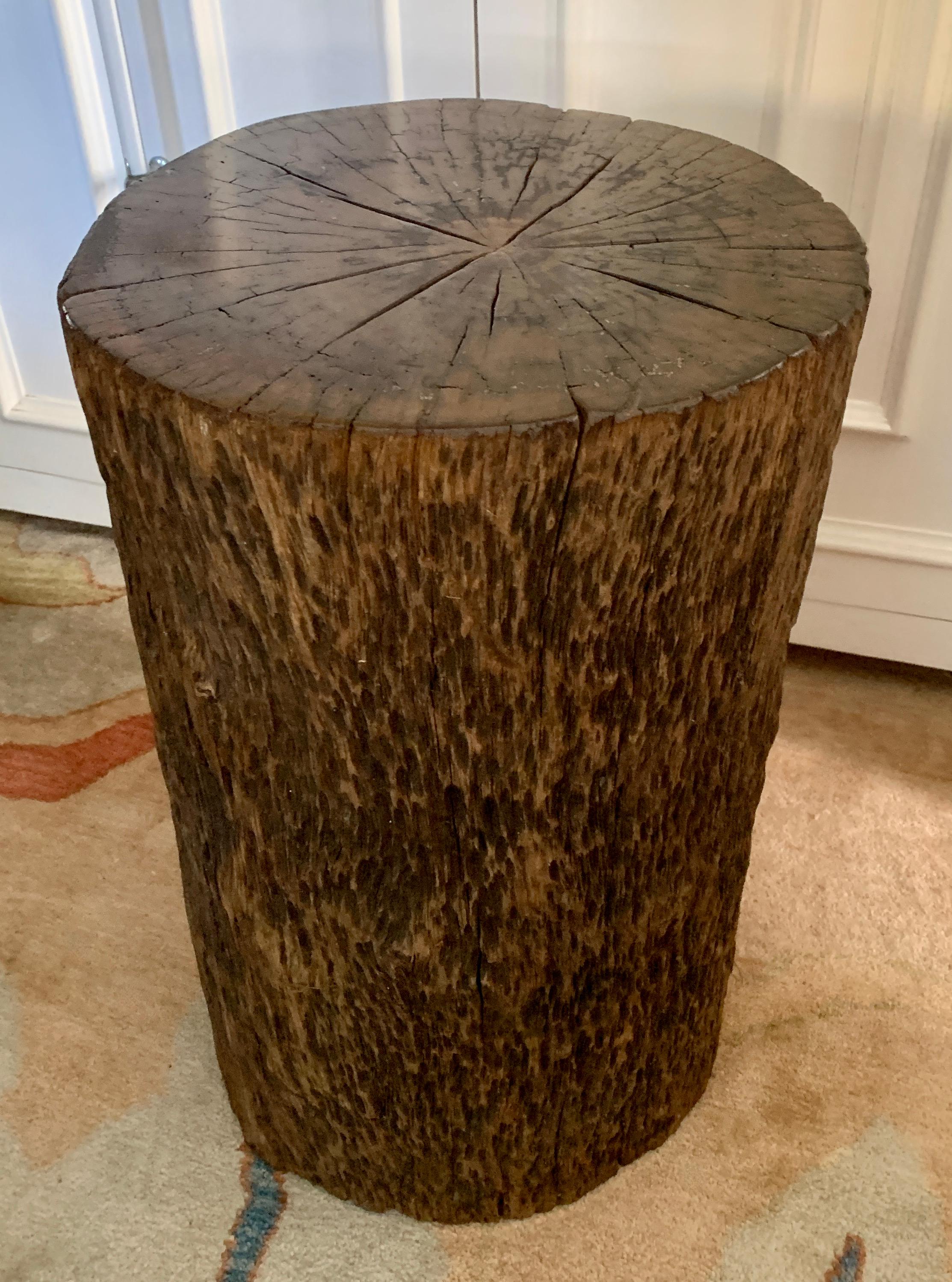 tree stump epoxy table