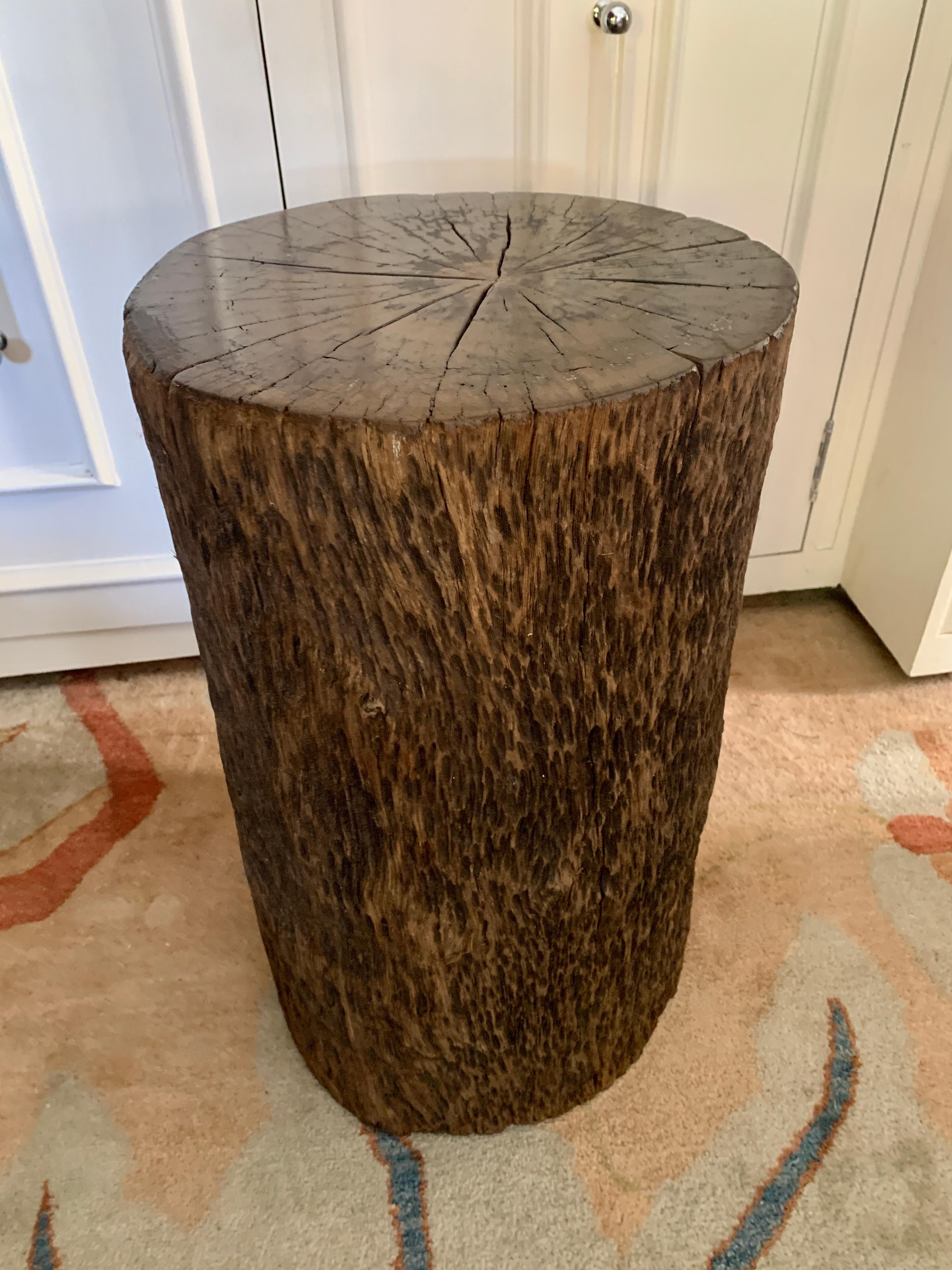 Tree Stump Side Table or Stool In Good Condition In Los Angeles, CA