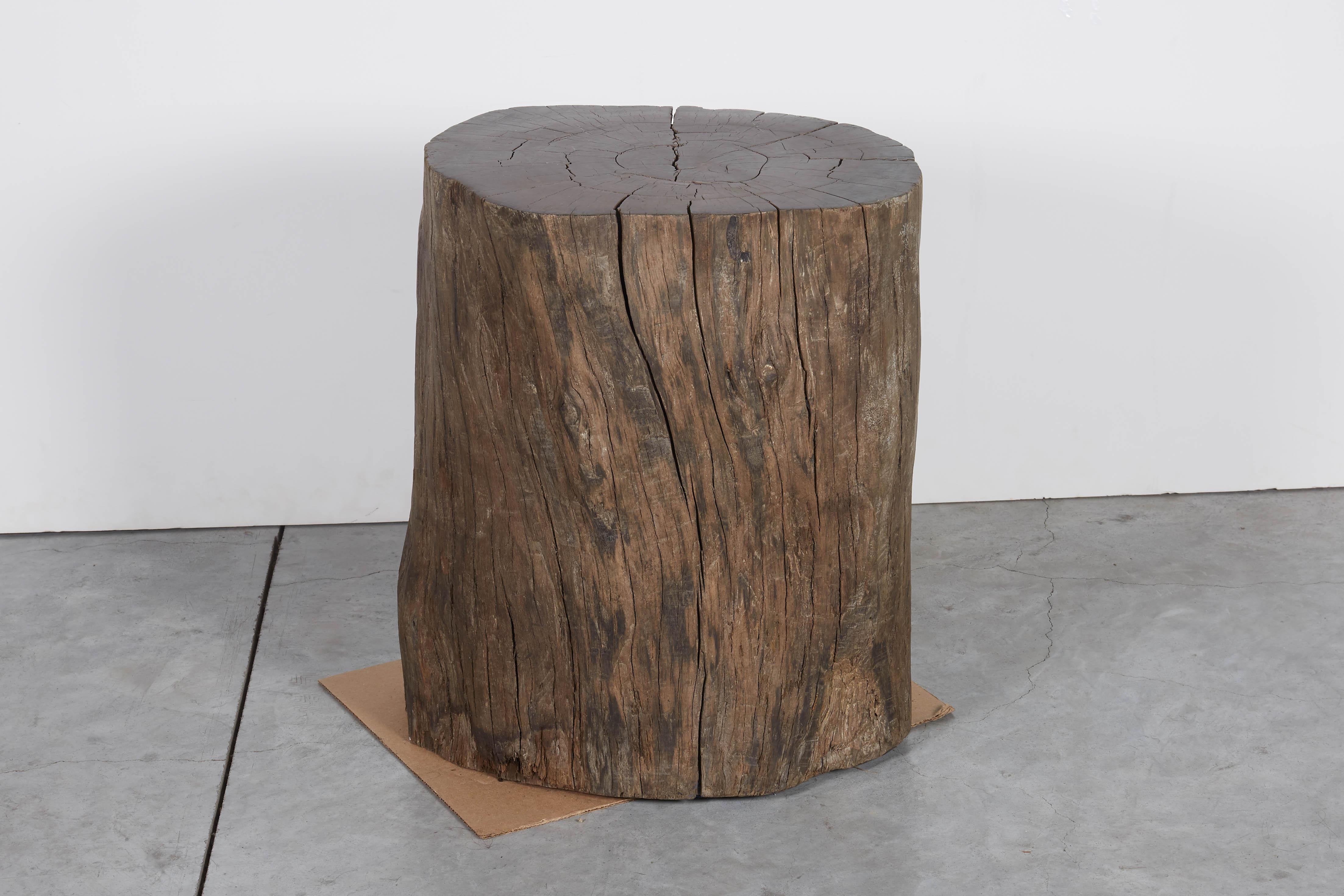 tree stump stools