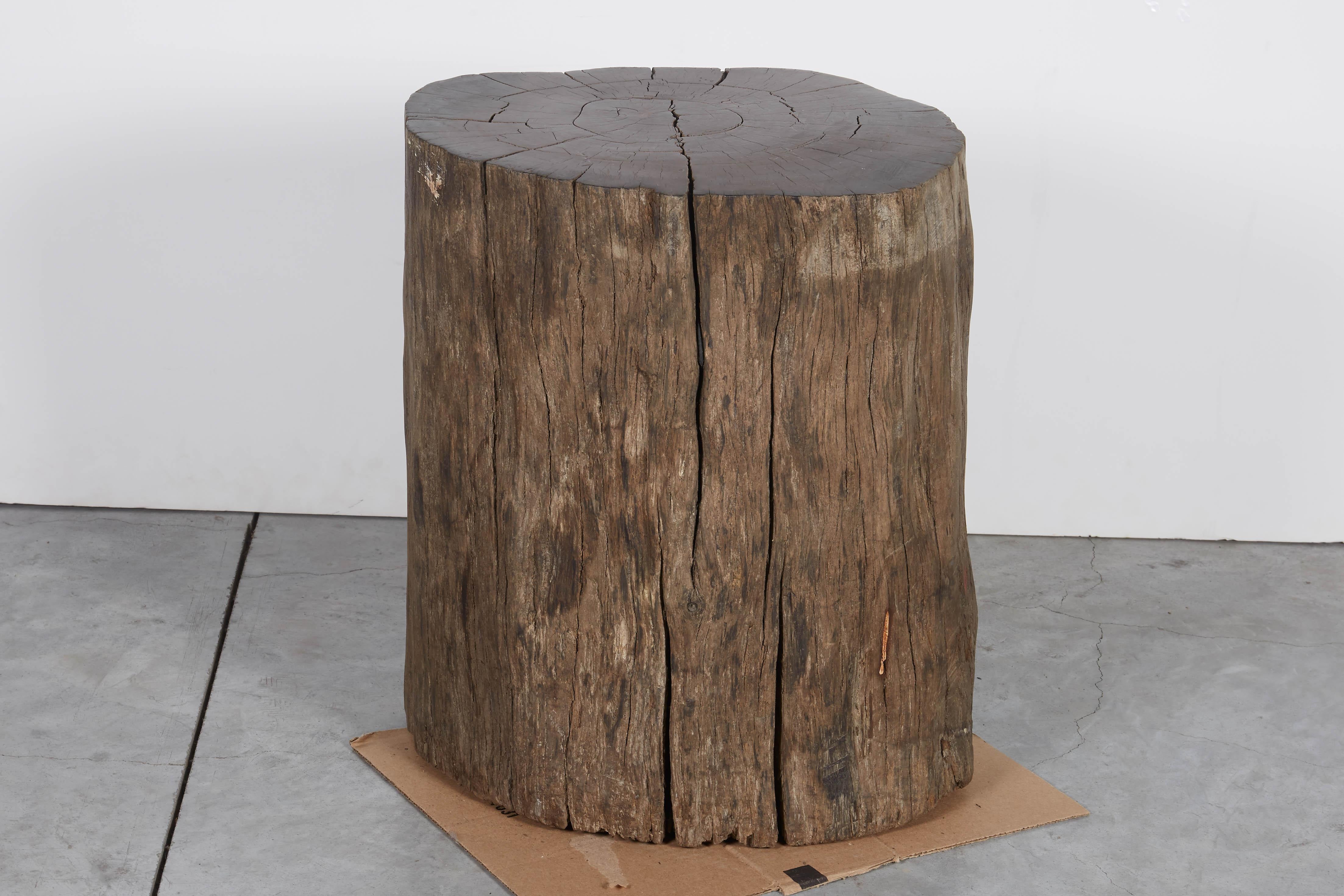 Tree Stump Stool, Side Table In Good Condition In New York, NY