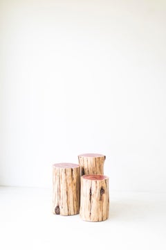 Tree Stump Tables, Natural