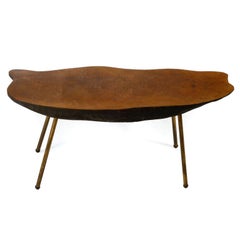 Tree Trunk Brass Table,  1960
