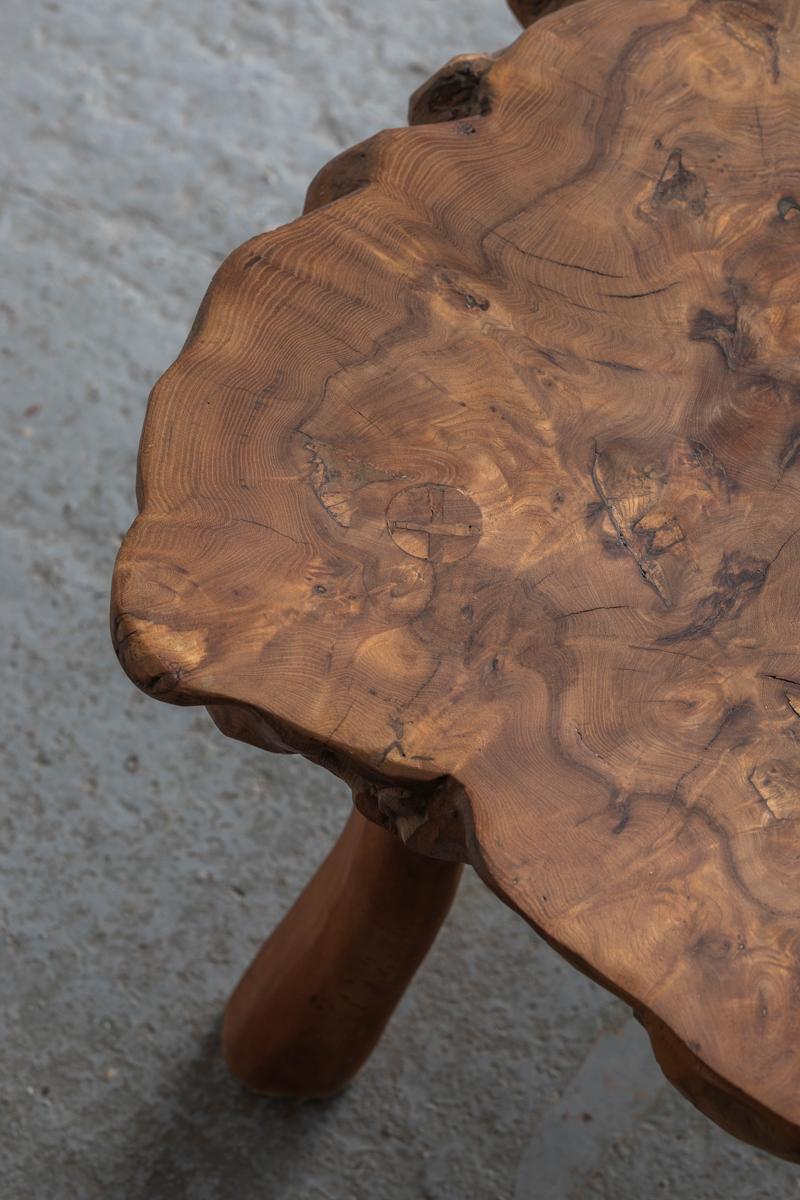 Tree trunk coffee table, France, 1970s 4