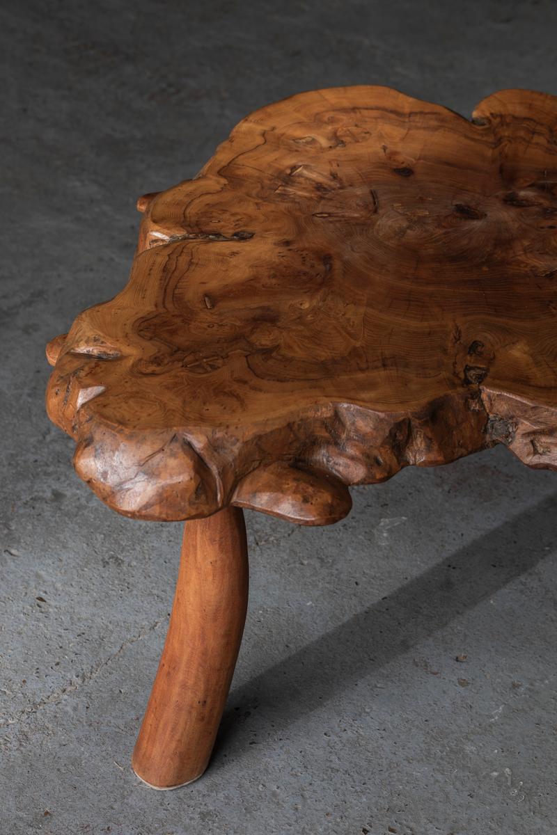Late 20th Century Tree trunk coffee table, France, 1970s