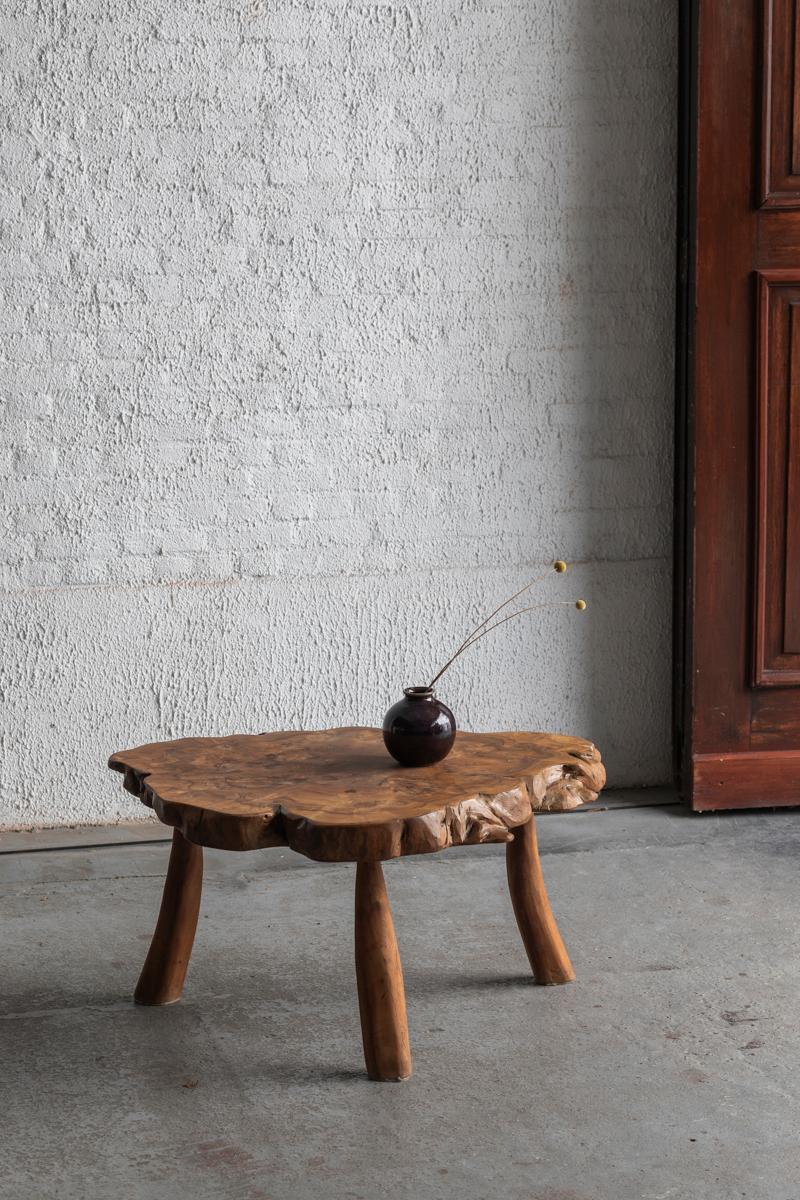 Tree trunk coffee table, France, 1970s 2
