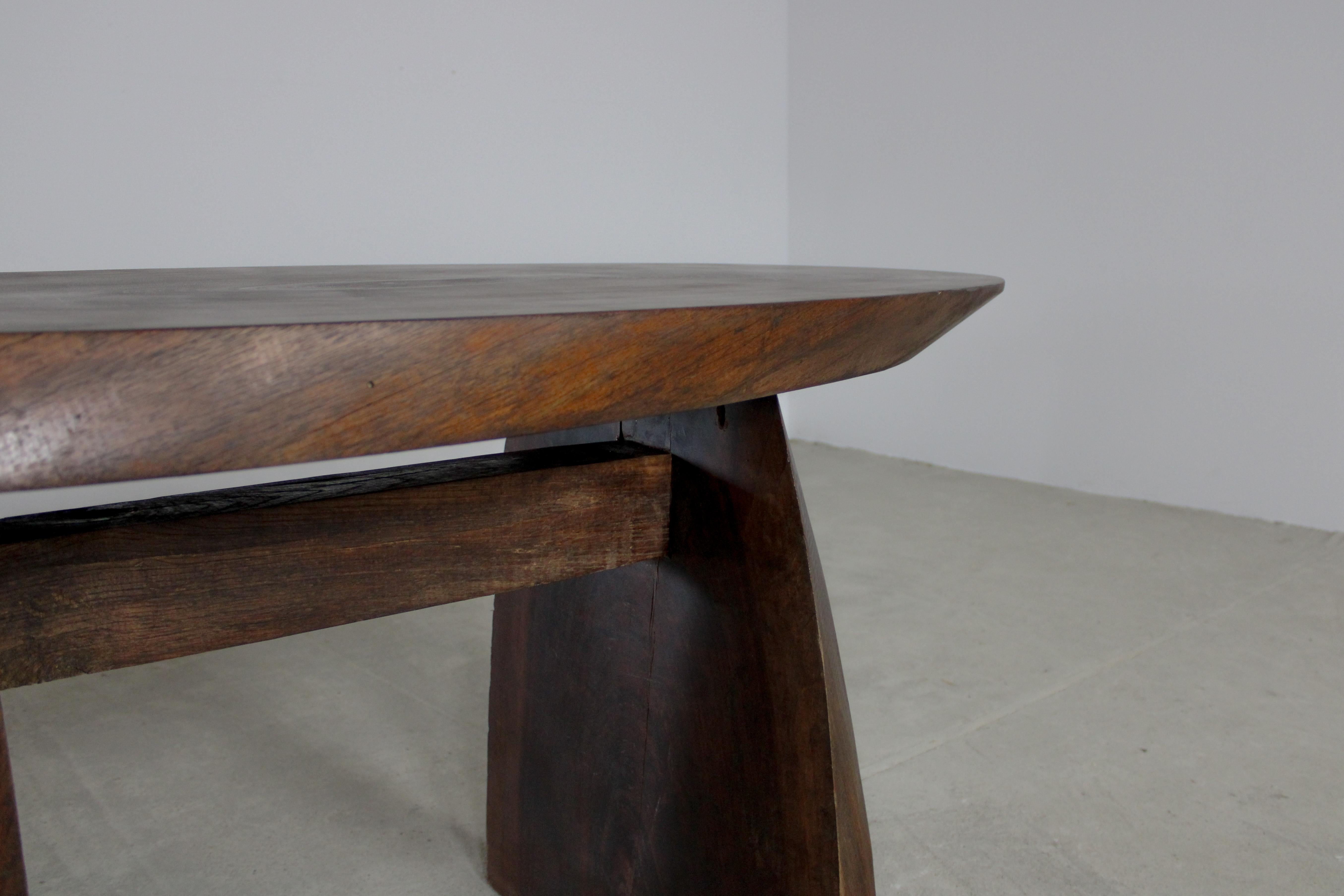 Mid-20th Century Tree Trunk Console, France 1950s For Sale