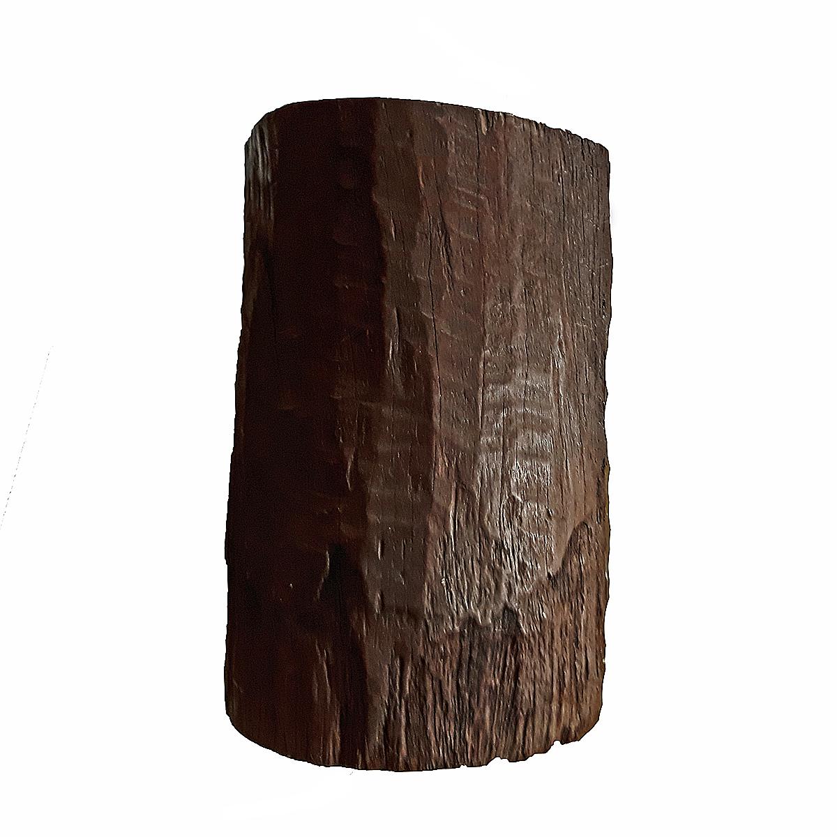 Indonesian Tree Trunk End Table