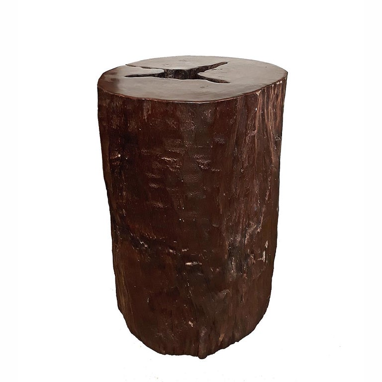 Tree Trunk End Table For Sale at 1stDibs