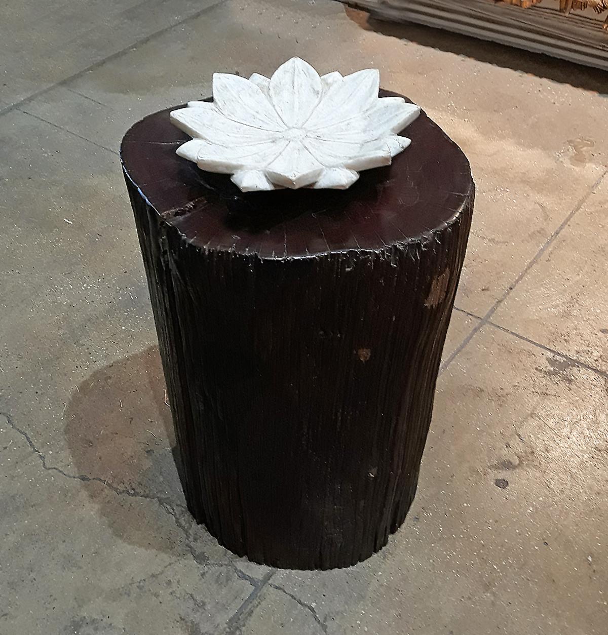 Tree Trunk End Table from Indonesia 4