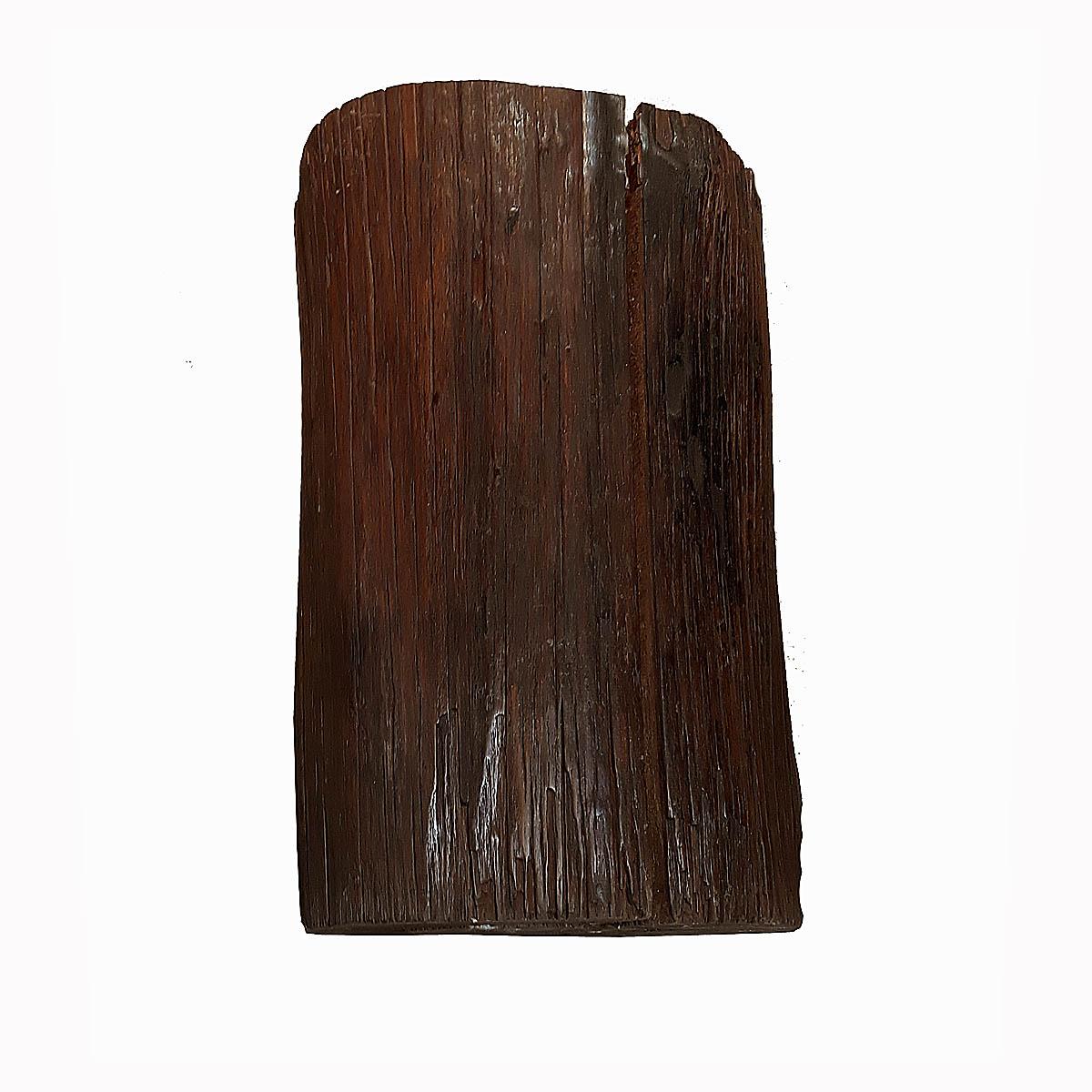Hand-Crafted Tree Trunk End Table from Indonesia