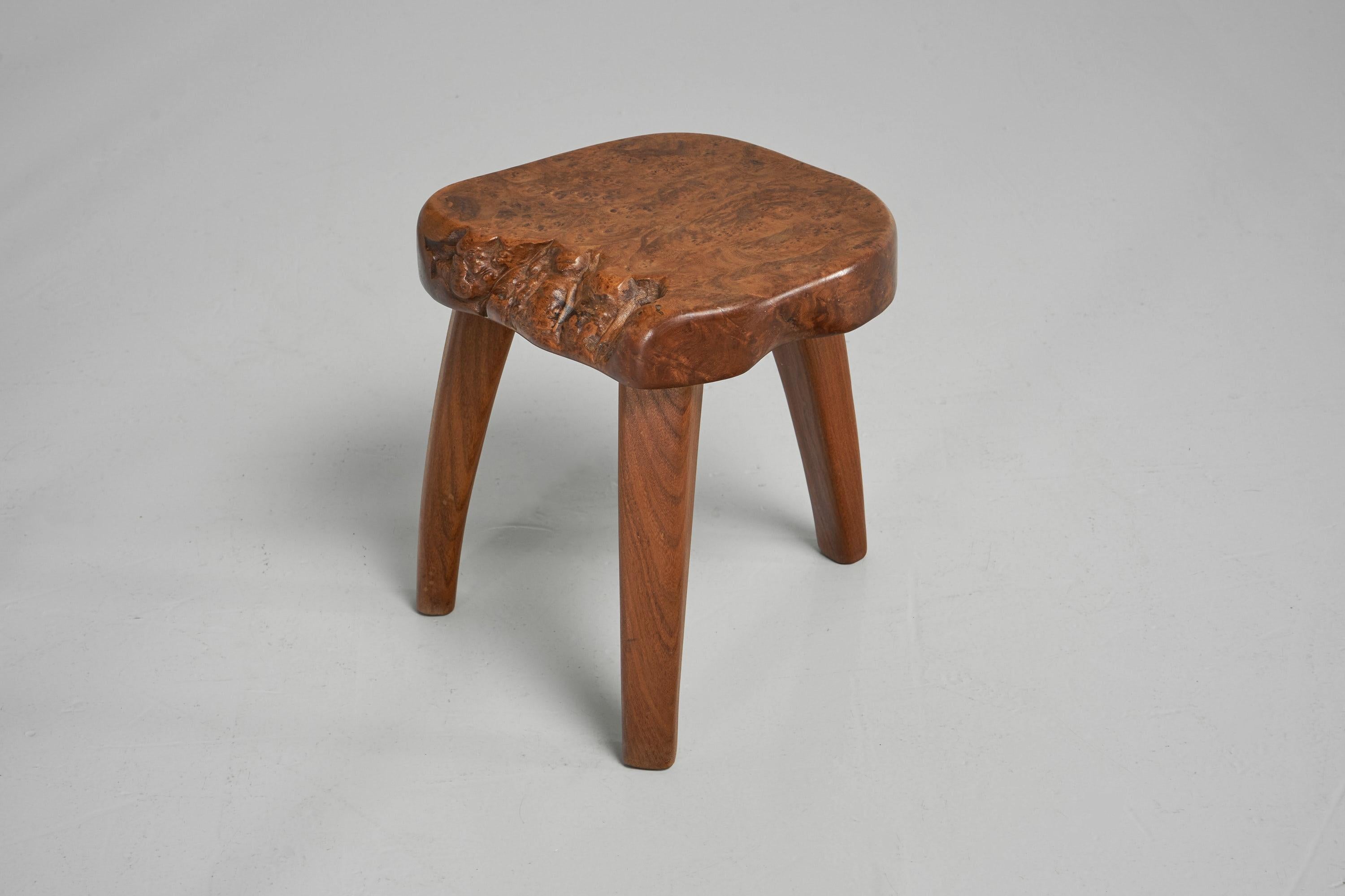 Tree Trunk Seating Group in Solid Elm, France, 1960 5