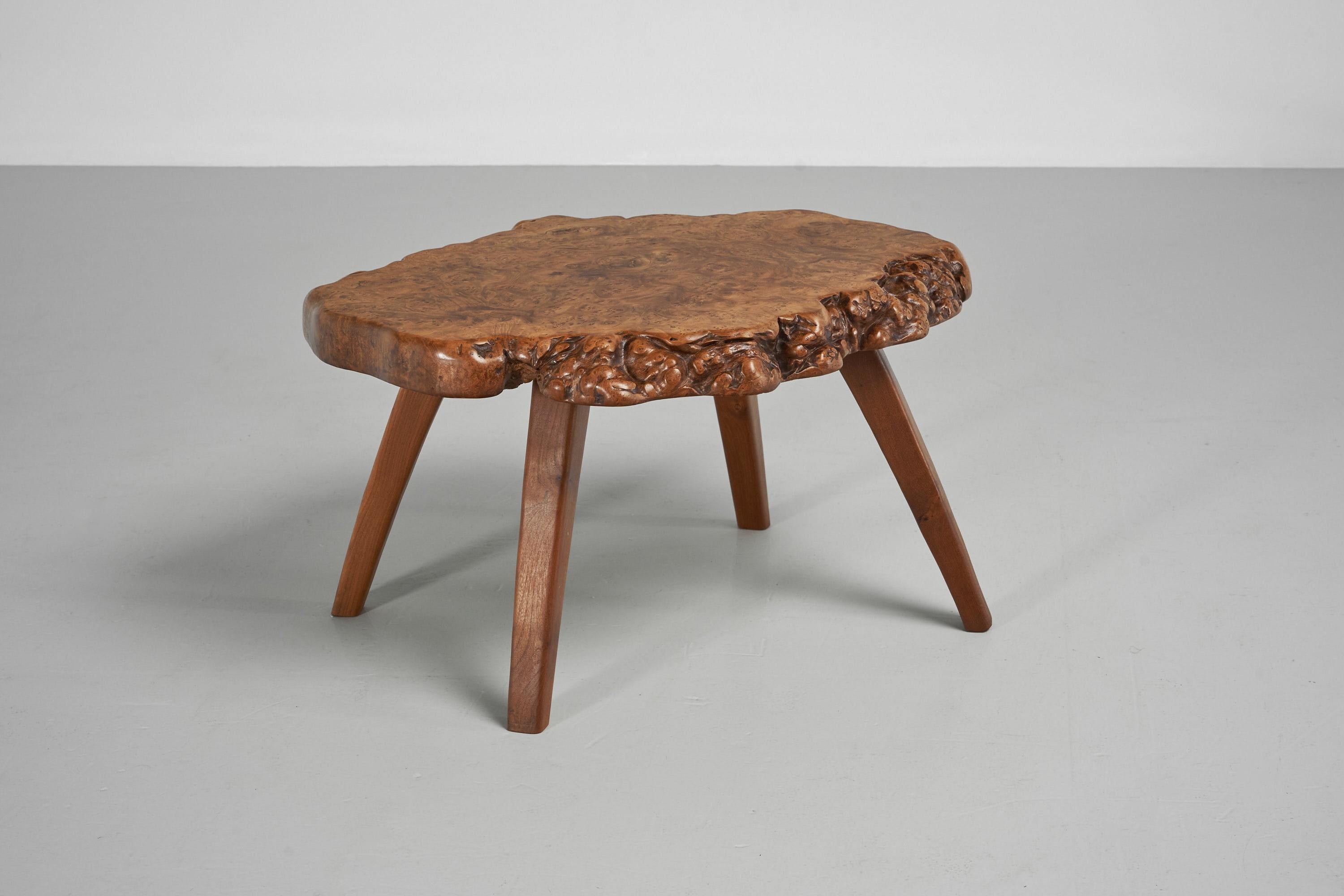 Tree Trunk Seating Group in Solid Elm, France, 1960 6